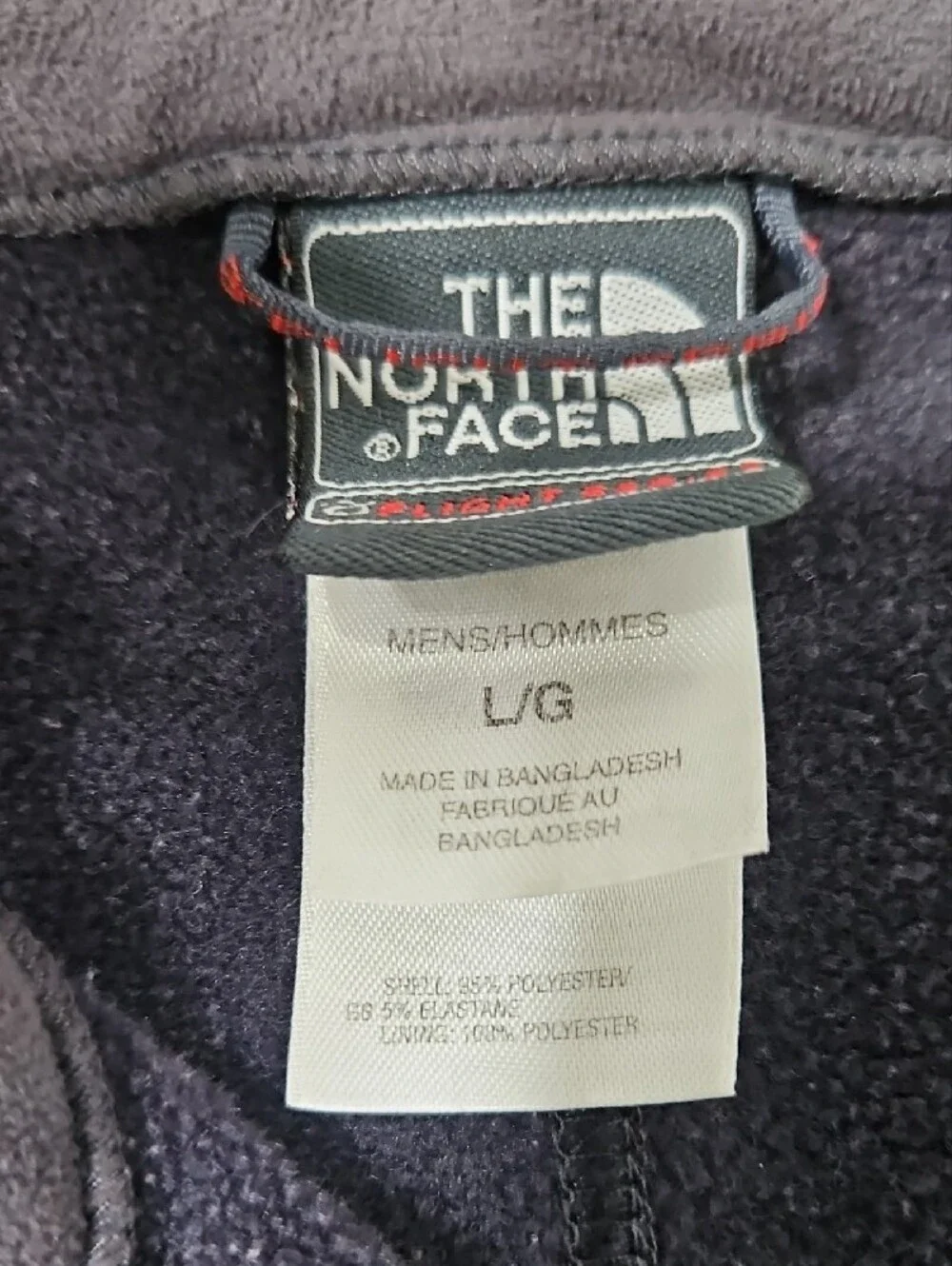 The North Face Blue and Black TKA Stretch Flight Series Full Zip Jacket Large